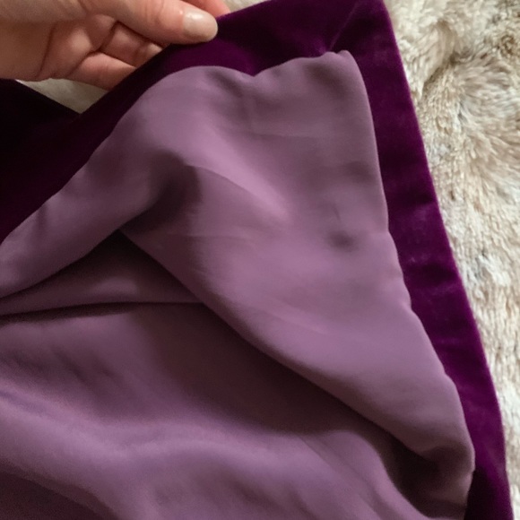 Beautiful vintage Nina Ricci size 36 silk and velvet finish skirt - Picture 4 of 5